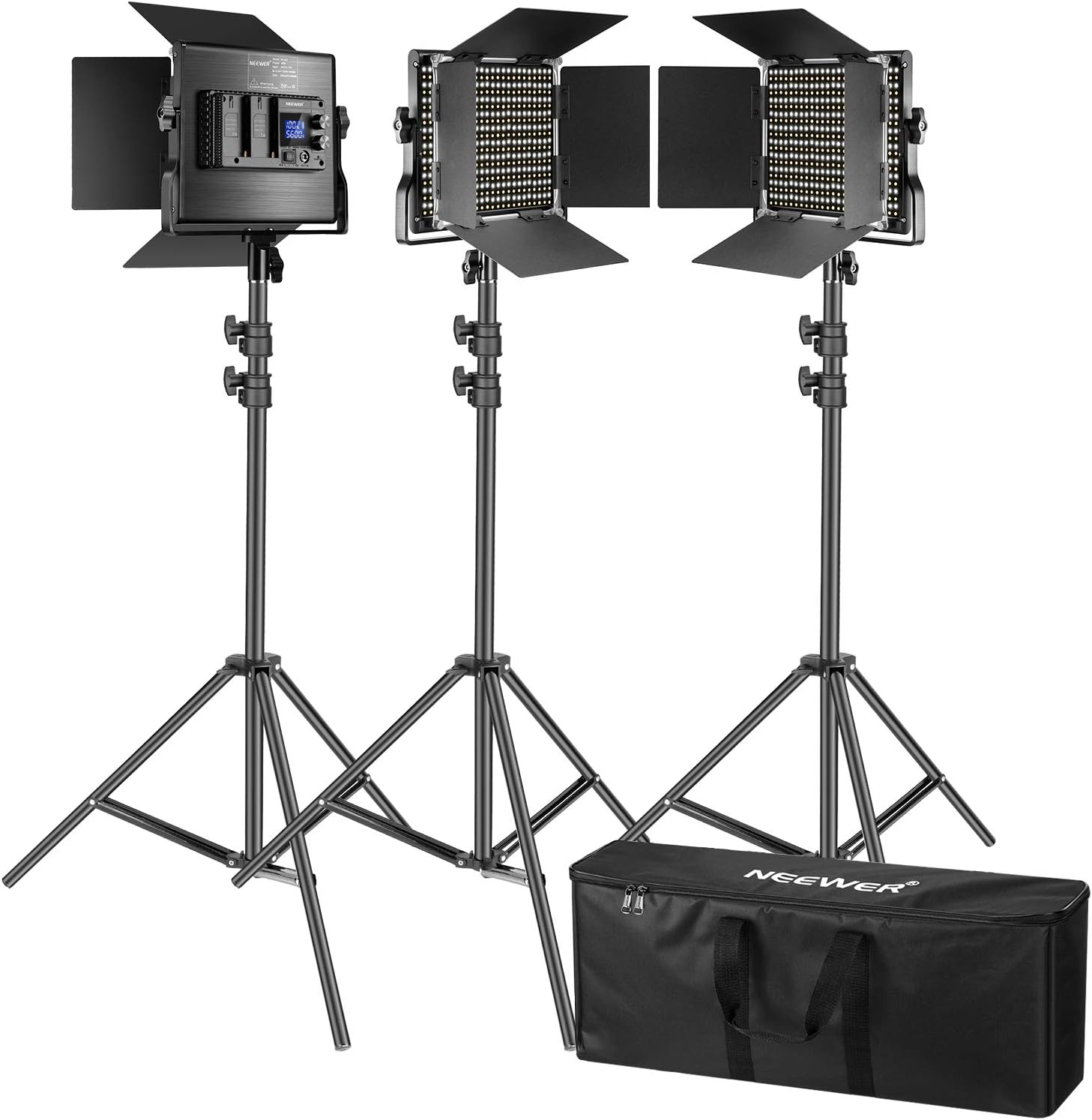 Neewer 3 Packs 660 LED Video Light with LCD Screen Amazon.co.uk