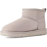 OOW 100% Genuine Suede Ankle Low Boots for Women Short Winter Snow Boot with Cozy Fur Lined