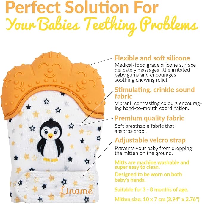 liname teething mitten