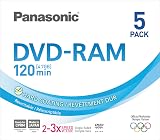 Panasonic DVD-RAM 4.7GB 3 Pack 3x Speed Rewritable Discs