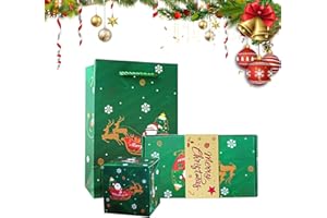 Christmas Surprise Gift Box Explosion for Money, Merry Christmas Explosion Gift Box Cash Exploding, Pop Up Folding Bounce Mon