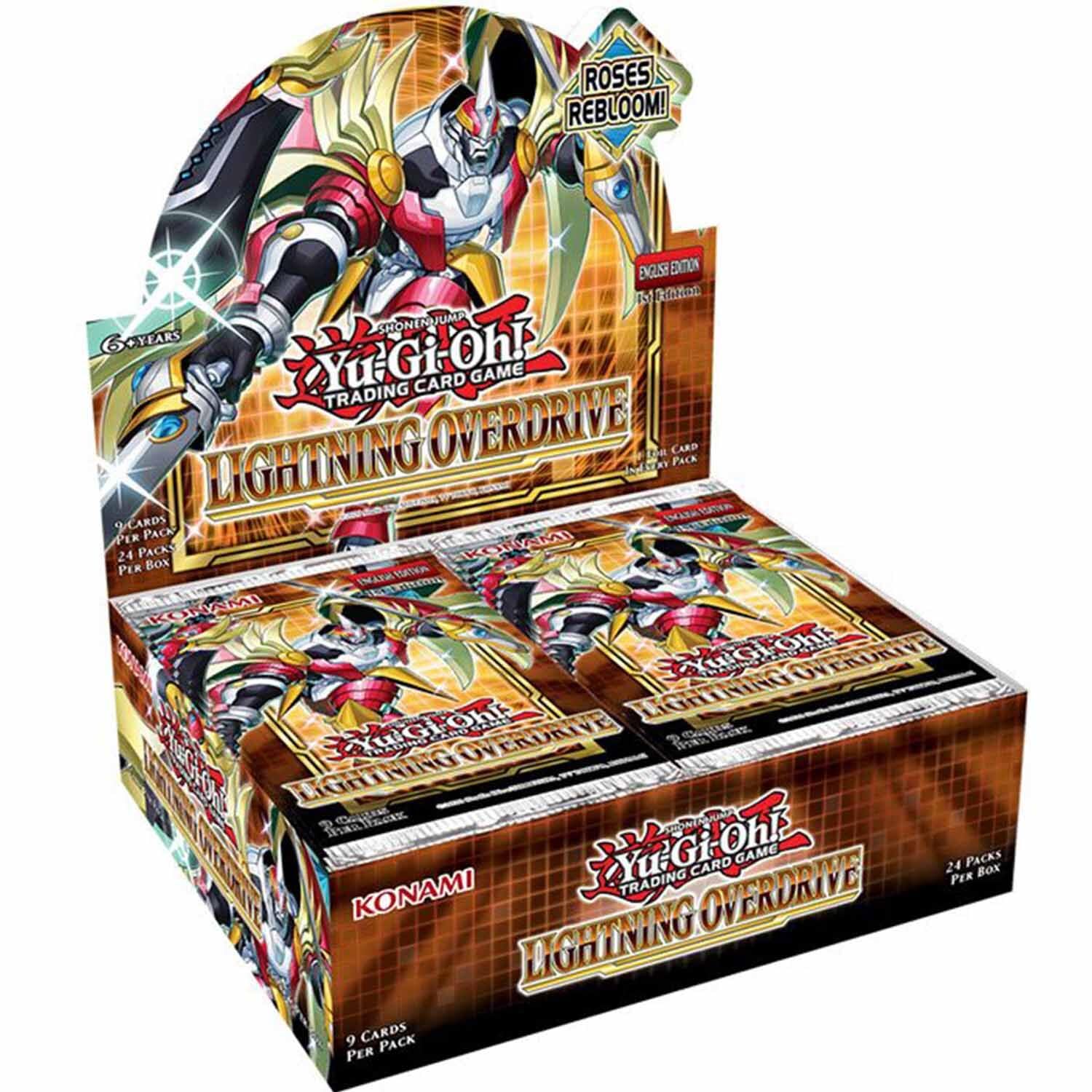 Yu Gi Oh! - Lightning Overdrive Booster Box - 1st Edition - English (24 packs each of 9 cards)