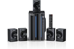 Bobtot Home Theater Surround Sound System for TV - 6.5inch Subwoofer 800W Peak Deep Bass 5.1 Wired Satellite Speakers Audio Stereo Systems Support HDMI ARC Optical Bluetooth Aux Input