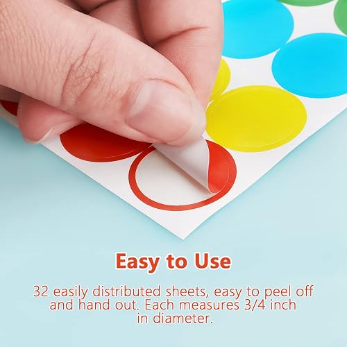 1/4 Inch Color Coding Dot Stickers - 1000 Round Adhesive Labels For Office, Organization (Lavender) - View #12