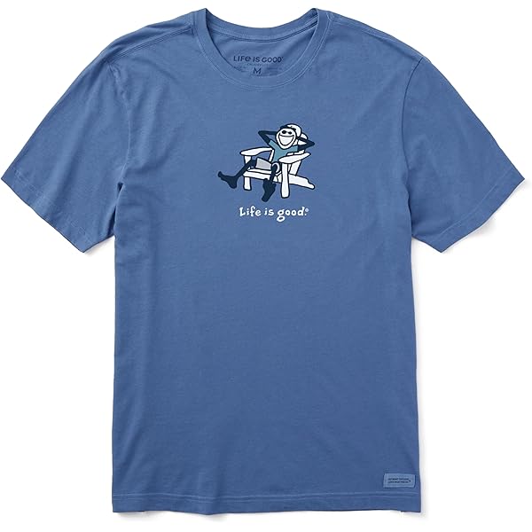 T-shirt Life Is Good Crusher Uomo, Baseball E Mazze, Cotone, Maniche Corte