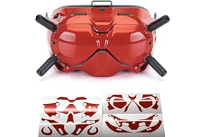 WRAPGRADE Skin Compatible with DJI FPV | Goggles V2 (Super RED)