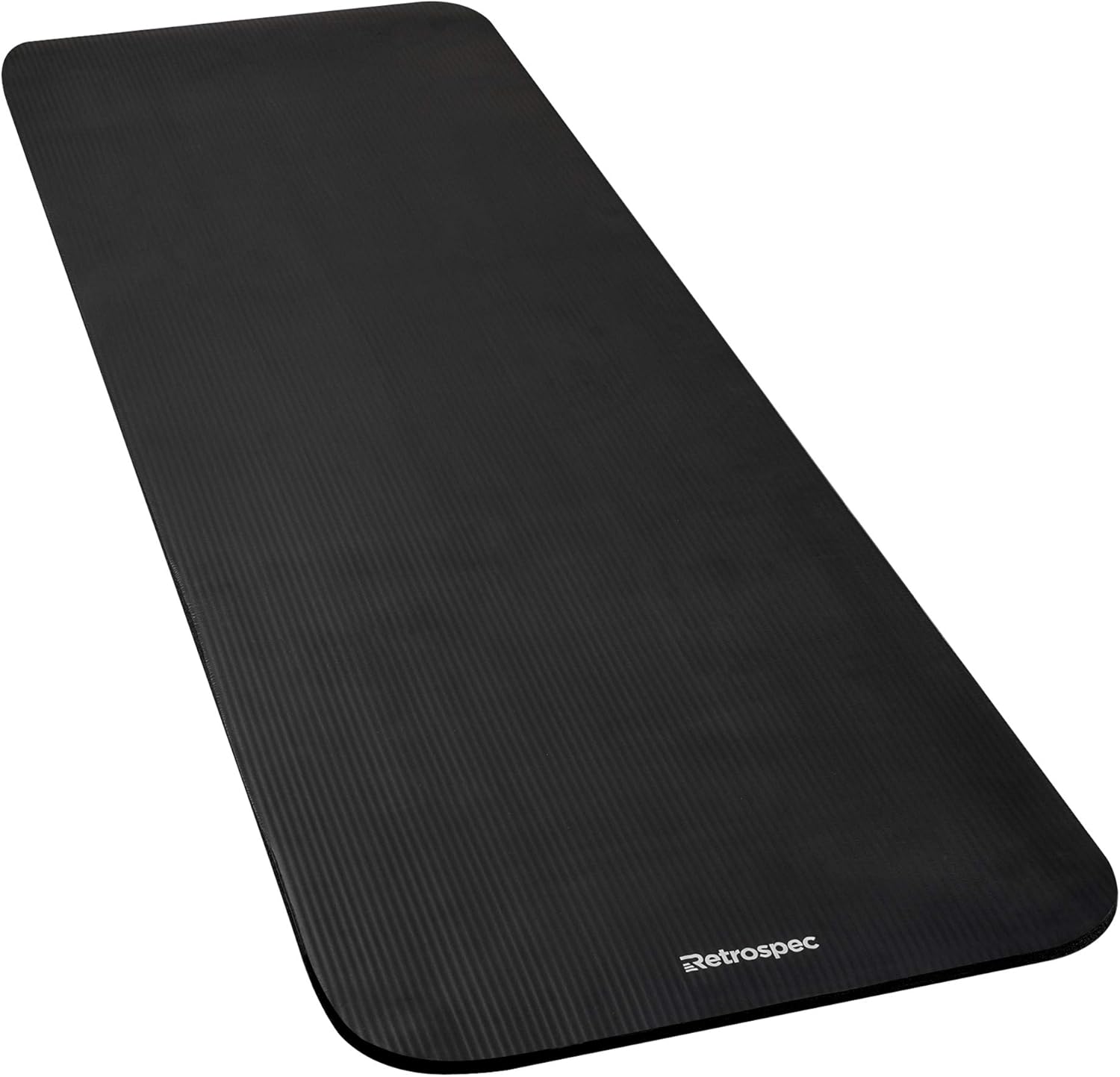 Retrospec Solana Yoga Mat 1" Thick w/Nylon Strap for Men & Women - Non Slip Excercise Mat for Yoga, Black, 1 inch (3393) : Sports & Outdoors