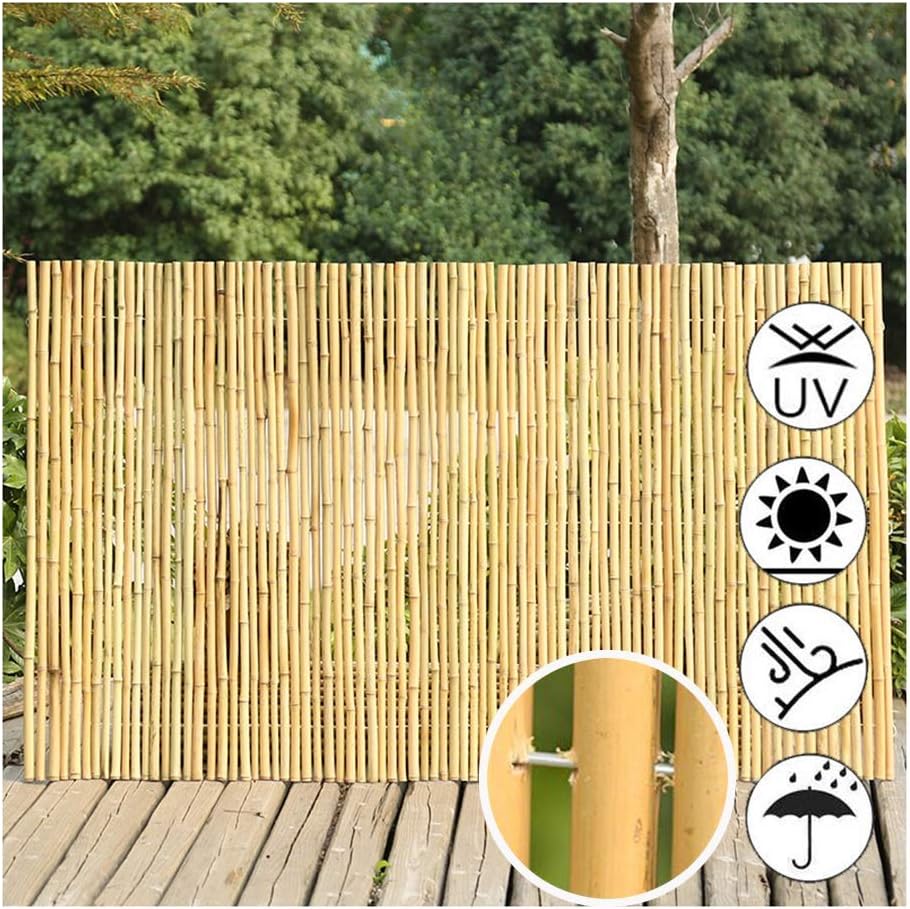 Amazon Com Gdming Natural Balcony Bamboo Fence 2020 Update Privacy Screen Outdoor Rustic Decorative Weather Resistant Rolled For Patio Backyard Party 12 Sizes Color Natural Size 0 9x4m Garden Outdoor