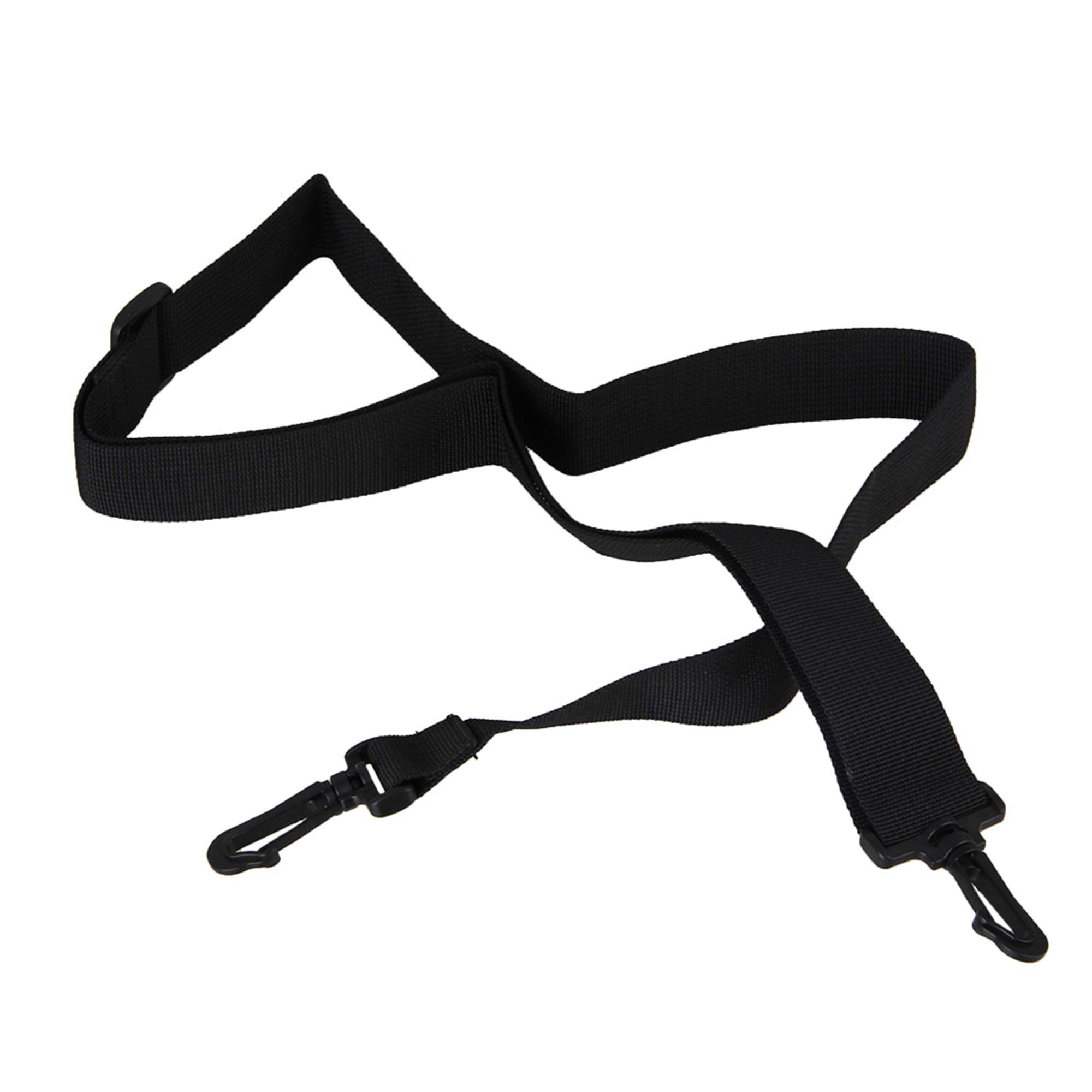 Black Laptop Shoulder Strap, Adjustable Bag Strap Replacement with Metal Swivel Hooks for Luggage Duffel Computer Bags Briefcase (Width 38mm)