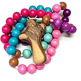 Wooden Rosary (Pink Purple Turquoise)