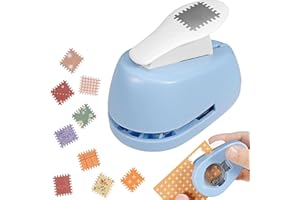 Postage Stamp Paper Punch, Postal Shape Rectangle Lever Action Hole Puncher for Scrapbooking, Card Making, Paper Crafting, Po