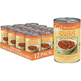 Amy's Soup, Organic Chunky Vegetable, (12 Pack) 14.3 oz | Vegan, Gluten Free, Reduced Sodium, Low Fat