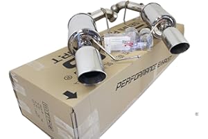 SR*S TUNING SRS Axleback Exhaust Compatible/Replacement FOR 2011-2014 Mustang GT 2011-12 GT-500 4" TIPS