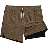 maamgic Mens 5" Gym Running Shorts for Men 2 in 1 Quick Dry Workout Athletic Shorts
