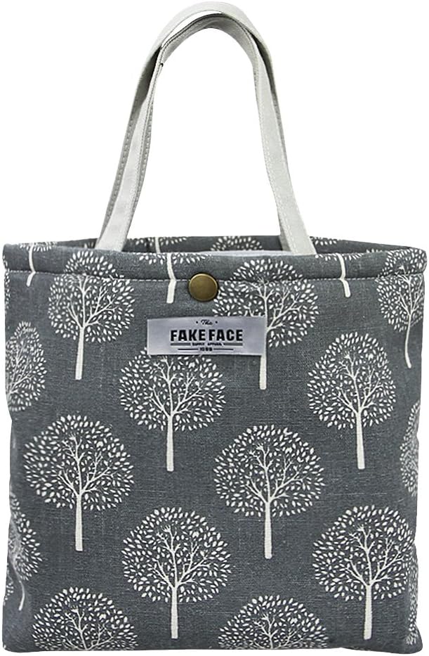 Canvas Insulated Cool Bag Lunch Box Tote Bag Picnic BBQ Food Carrier Travel School Office Lunch Carry Bag Cooler - Image 3