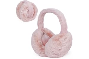 Duxesuk 1 Pcs Headband Winter, Ear Muffs for Women & Men, Foldable Fluffy Earmuffs with Headband, Headband Winter