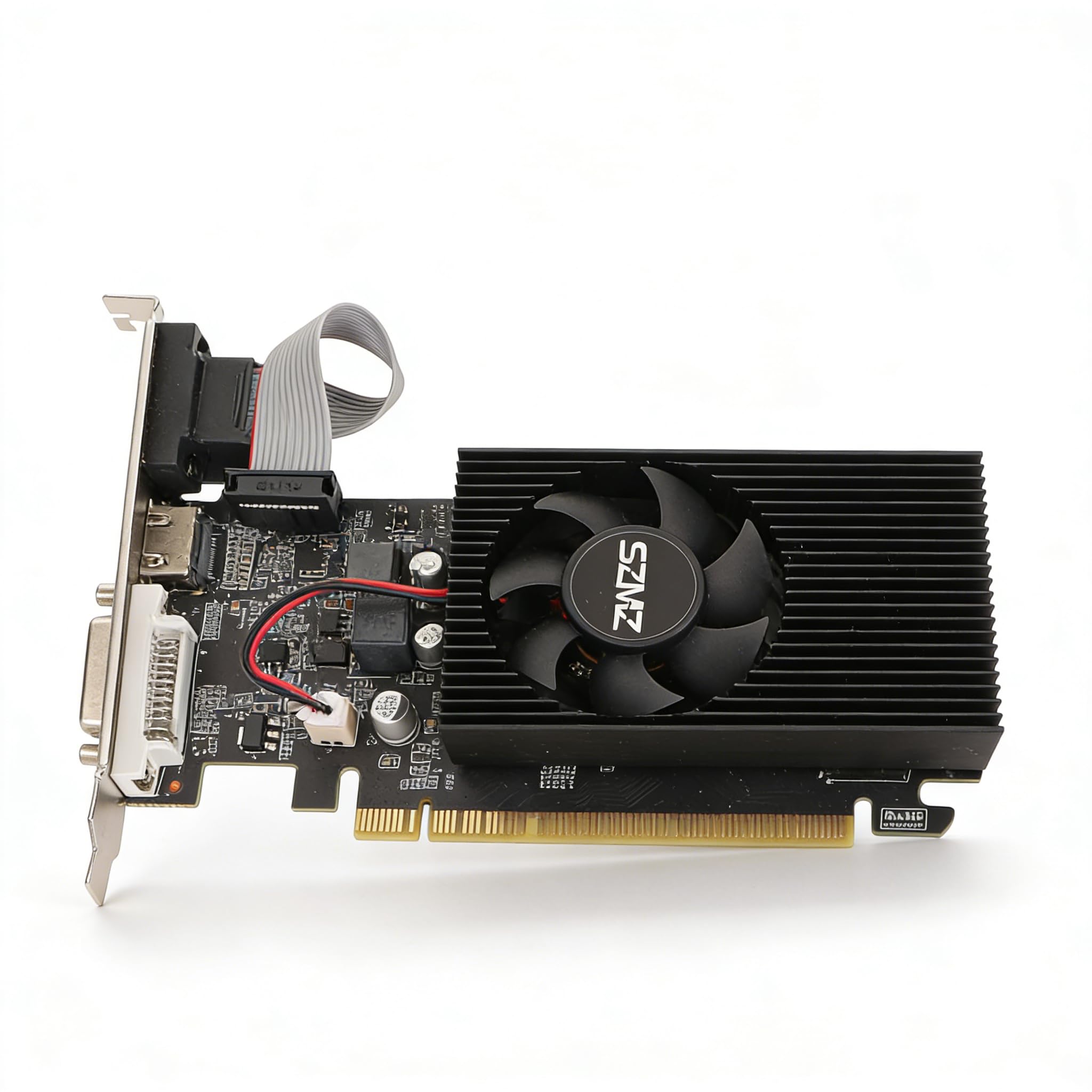 Dpofirs GT 730 Gaming Graphics Card, 4G DDR3B 128bit Graphics Card with Cooling Fan Support VGA DVI HD Multimedia Interface Gaming Graphics Cards