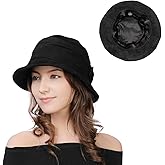 1920S Vintage Cloche Bucket Hat Packable Ladies Church Derby Party Fashion Floopy Winter 55-64CM