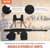 VEVOR Tool Belt Suspenders 29 Pockets 1680D Polyester Heavy Duty Adjustable view 2