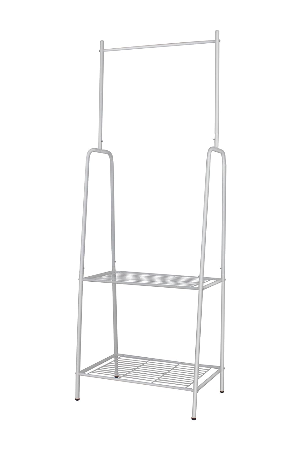 Mari Home Grey Metal Closet Bedroom Standing Tidy Hanging Rail Wardrobe