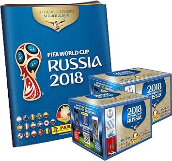 Panini WM Russia 2018 - Pegatinas - 2 Display + 1 álbum: Amazon.es: Juguetes y juegos
