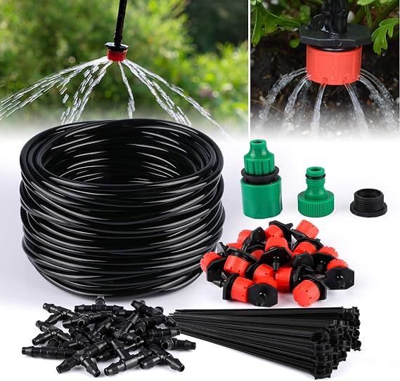 TedGem Kit de riego por goteo, sistema de riego automático DIY con ...
