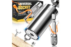 EVERSEE Universal Socket Tool Gifts for Men Stocking Stuffers for Men Dad Adults, Super Grip Socket Power Drill Adapter, Christmas Gadgets Birthday for Husband Him Boyfriends Women Who Have Everthing