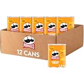 Pringles, Crisps, Lunch Snacks, Office and Kids Snacks, Grab N' Go, Cheddar Cheese (12 Cans)