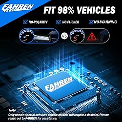 FAHREN 9007 LED Bulb, 33000LM Super Bright, 6500K