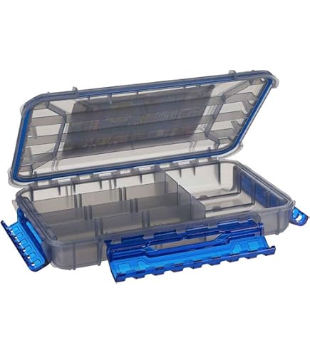flambeau rust proof tackle boxes Outdoors Zerust MAX WP4005ZM Waterproof Box 16 Compartments First Aid Case color:Black Best Bass Fishing Rod: Color:Blue Shad-Gold Blade