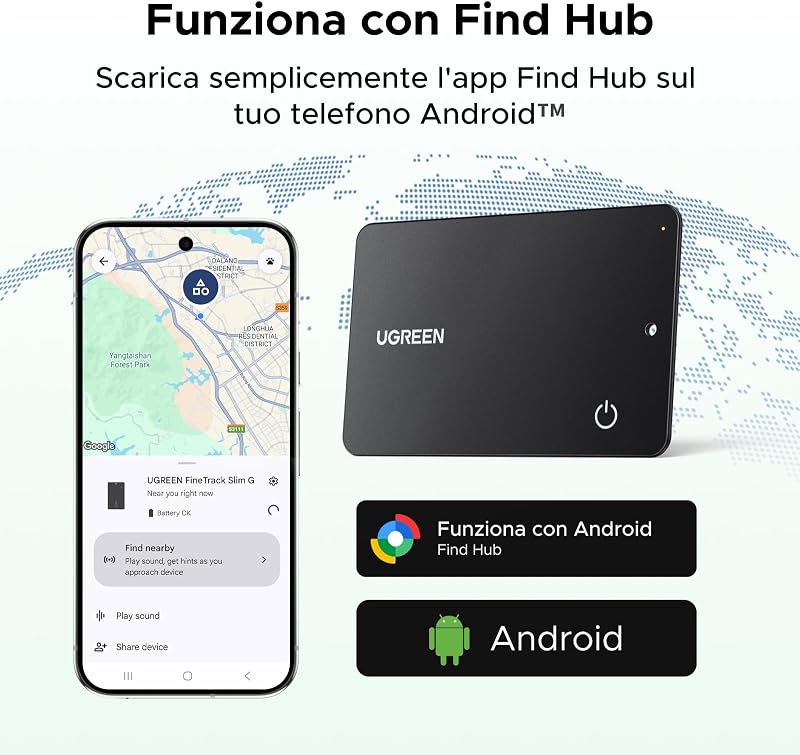 FineTrack Slim G Smart Finder Solo Android 1.7mm