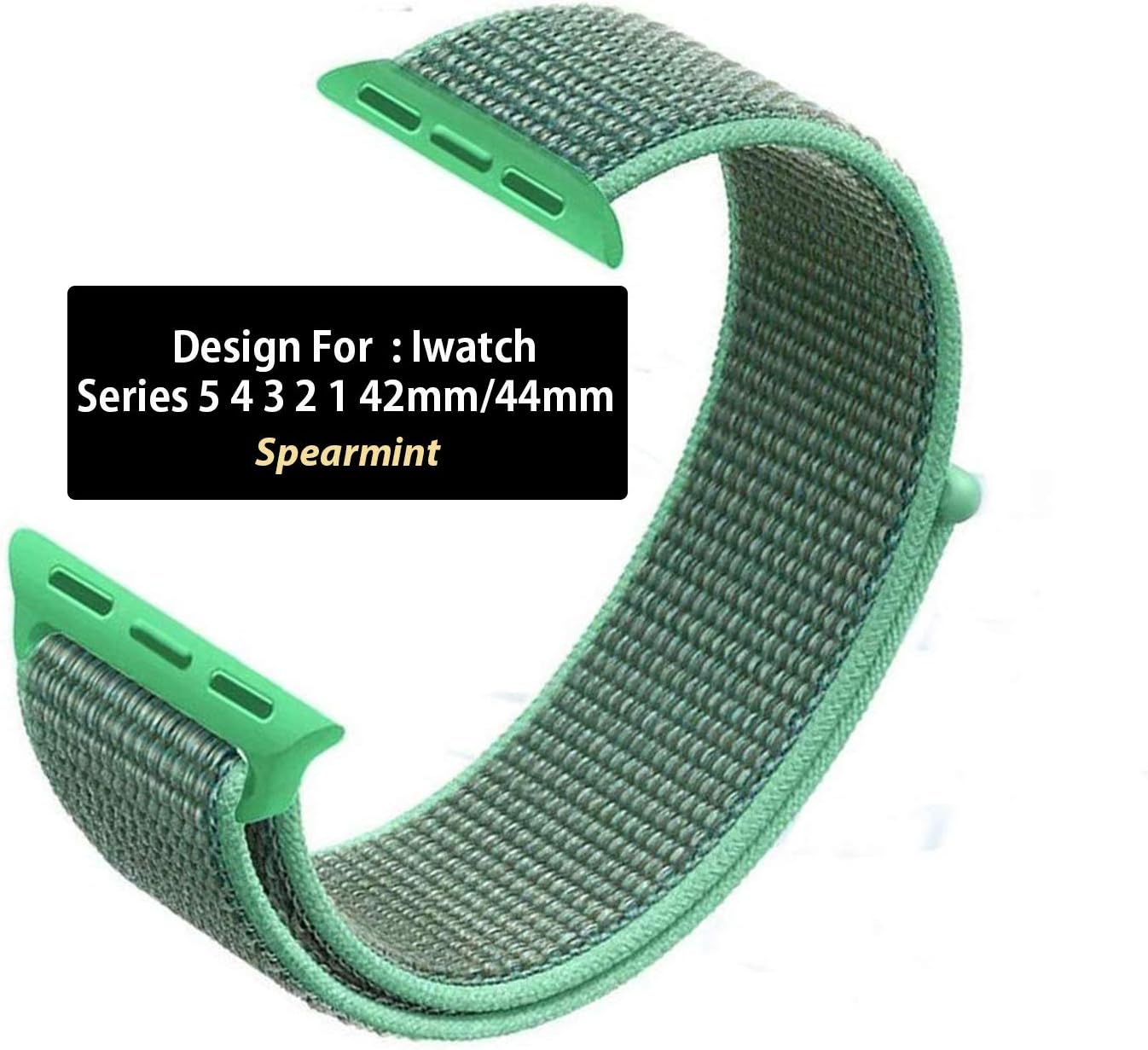 Niyo Nylon Band Compatible with Apple Watch Series 5, Series 4, Series 3, Series 2, Series 1, (Watch Not Included)…