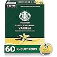 Starbucks K-Cup Coffee Pods, Vanilla Flavored Coffee, Naturally Flavored, 100% Arabica, 6 boxes (60 pods total)