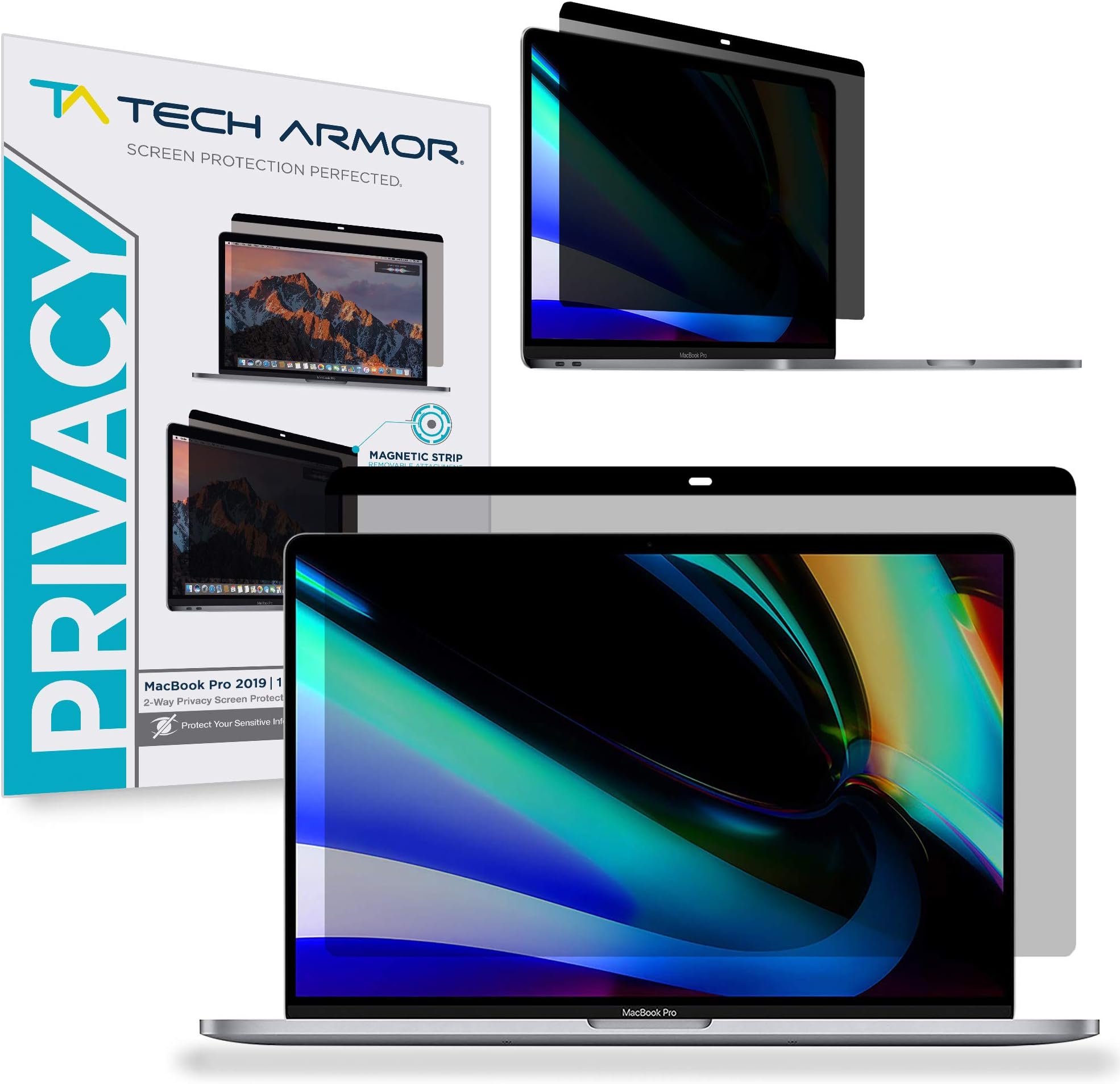 Tech Armor Privacy Film Screen Protector Designed for Apple MacBook Air Retina 13" (2020/2019 / 2018), Easy Magnet Removal