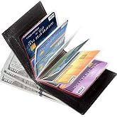 Wonder Wallet - Amazing Slim RFID Wallets As Seen on TV, Black Leather (3 Pack(Slim RFID), Black)
