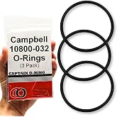 Captain O-Ring &ndash; Replacement 10800-032 O-Rings for Campbell BSF10, CWH-34, CWHC-34, SF10, SF10C Water Filter Housings (3 Pack)