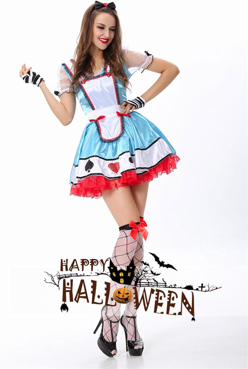 Amazon Co Jp ニューライフスカイ エロ衣装 アリス仮装 ハロウィン仮装 コスプレ衣装 パーティ衣装 舞台演出服大人用 クリスマス ハロウィーン ハロウィン衣装 アリス女王衣装 大人用 コスチューム セール バーゲン ディズニー ハロウィン 仮装 ハロウィーン仮装