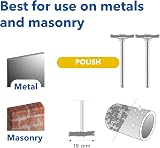Dremel 428 Carbon Steel Brush Set, 19 mm, 2 Brushes for Rust Removal view 2