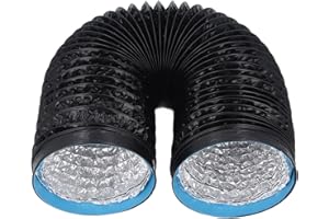 Steel Wire Reinforced 7in Dryer Vent Exhaust Duct Hose Noise Reduction for Drying Rooms
