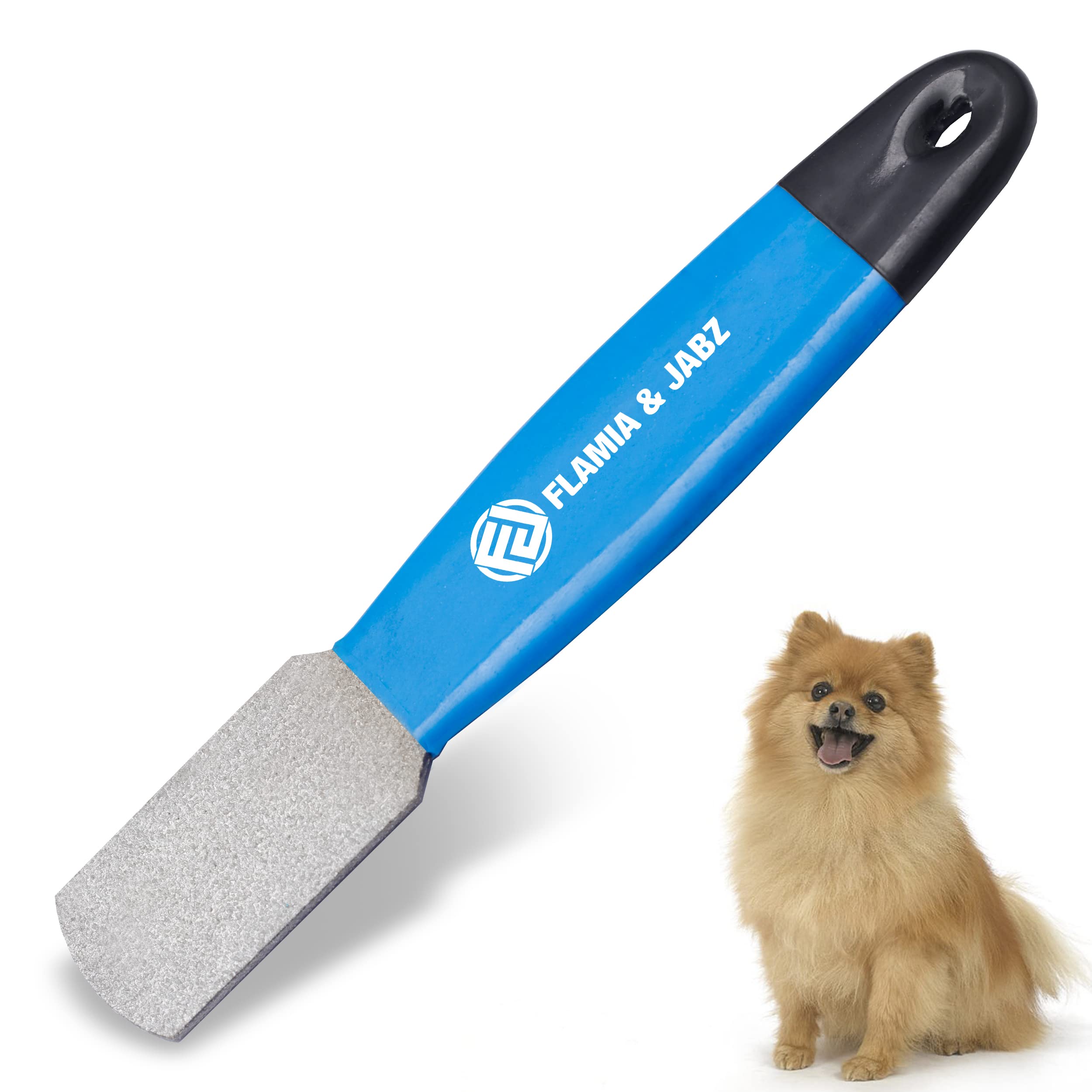 Stripping Metal Stone Diamond Edged for Dogs, Cats & Pets with Plastic Grip (Fine)
