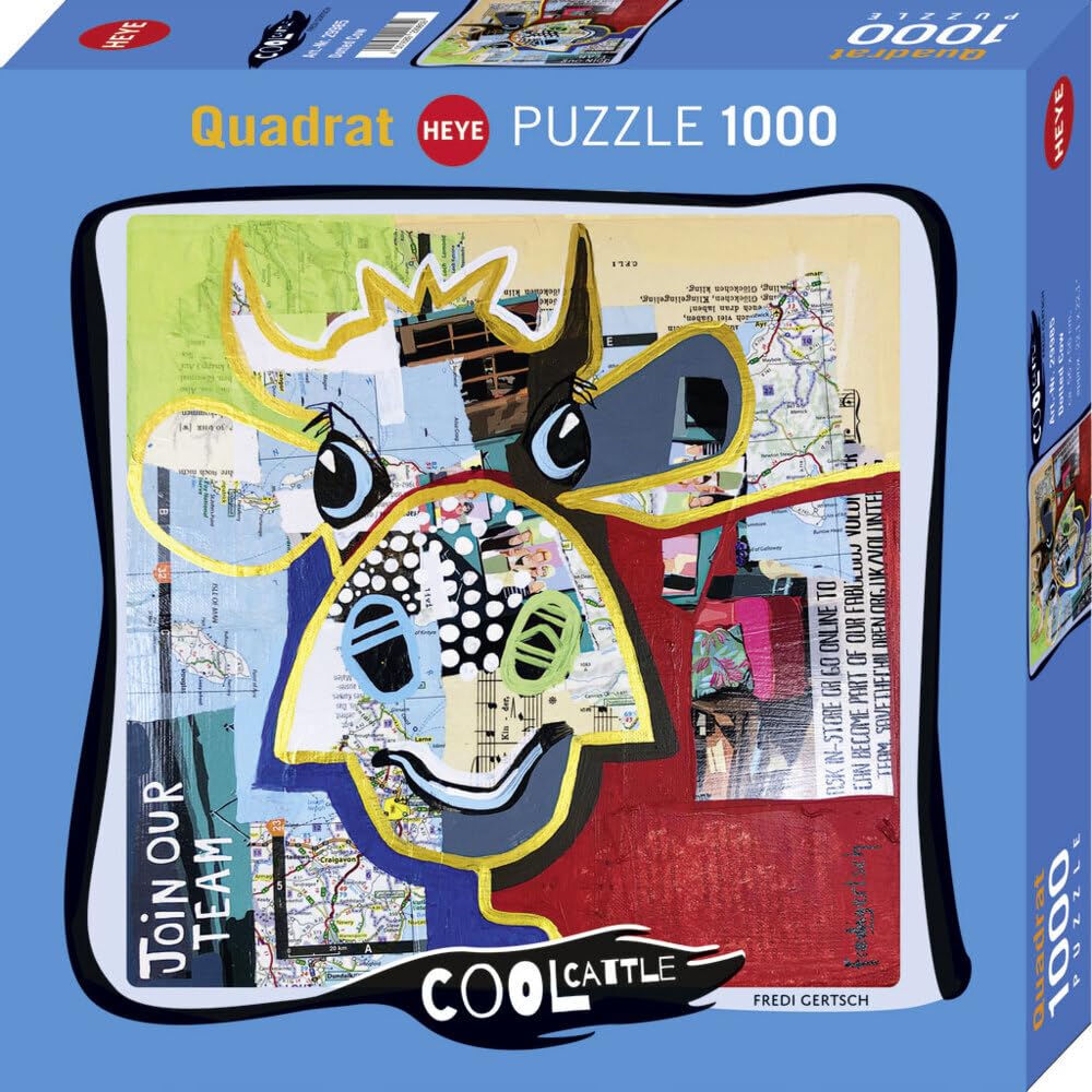 Heye Puzzles - 1000 Pc Dotted Cow