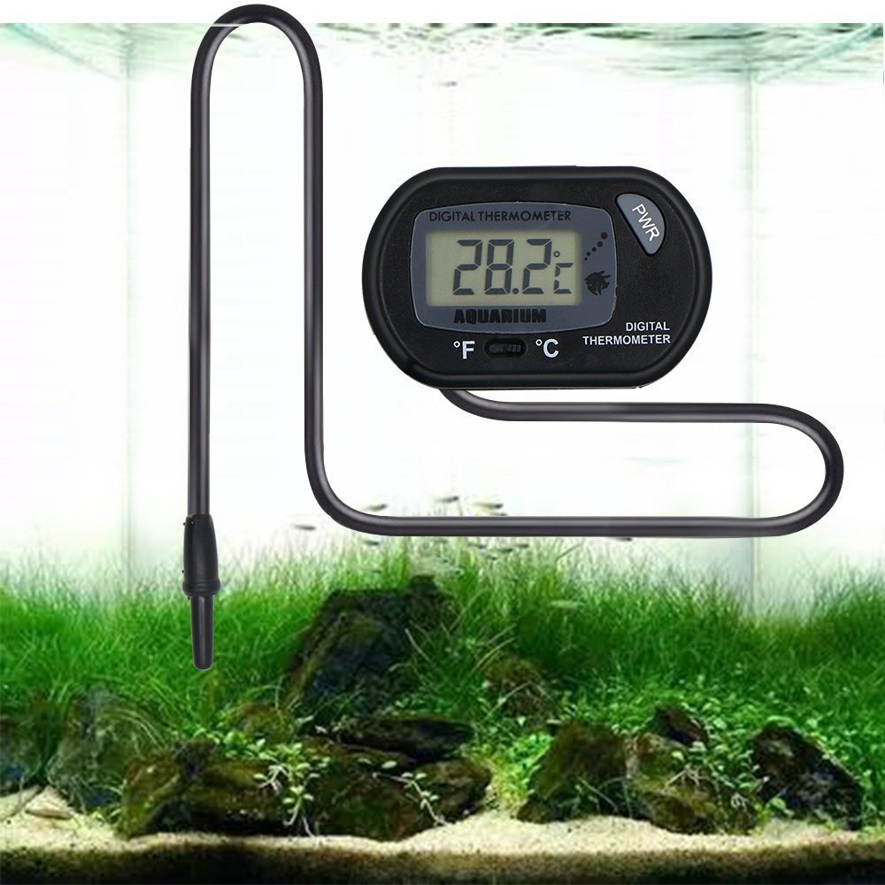 AUTIDEFY LCD Digital Aquarium Thermometer Fish Tank Water Terrarium Temperature (3 Pack)