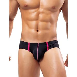 IOZOK Men's Micro Mesh Briefs Low Rise Ice Silk Bulge Pouch Underwear | Soft Breathable Quick Dry Underpants