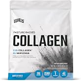 Levels Collagen Peptides, No Artificial Ingredients, Unflavored, 1LB | 11G of Collagen, Pasture Raised, Clean Ingredients, No Fillers, No Added Sugar or Flavor, Easy To Digest, Mixes Instantly