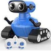 AisayGoo RC Robot Toy for Kids,Remote Control Robot with LED Eyes,Auto-Demo,Smart Voice,Singing and Dancing,Rechargeable Toys for Boys Girls,Ideal Birthday for Children Age 3+ Years Old (Blue)