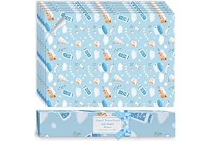 SCENTORINI Baby Powder Scented Drawer Liners, 6 Sheets Fragrant Paper Liners Non-Adhesive Paper Sheets for Home Closet, Dresser Drawers, for Home Fragrance