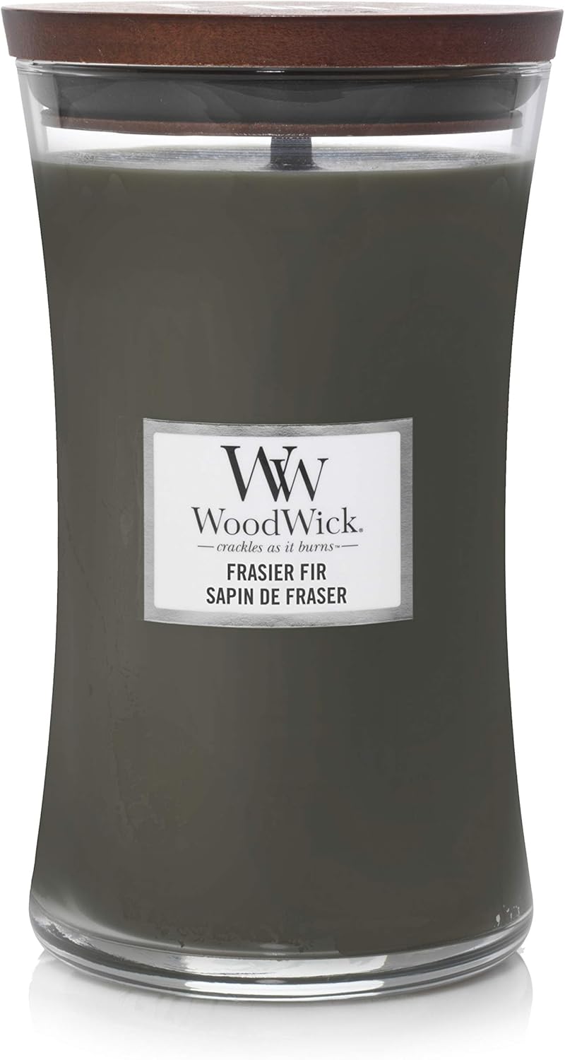 Woodwick Large Hourglass Scented Candle, Fraser Fir