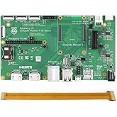 Waveshare Compute Module 4 IO Board Pack with RPi Zero V1.3 Camera Cable 15 CM (No Wifi) Compatible with Raspberry Pi Compute