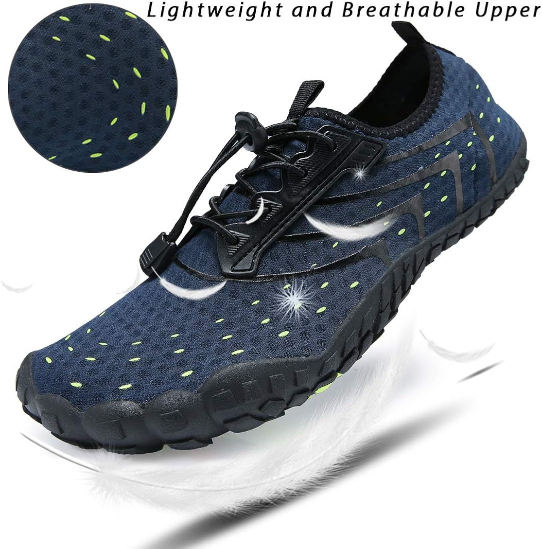 Dimerry Water Shoes for Women Men Barefoot QuickDry Wide