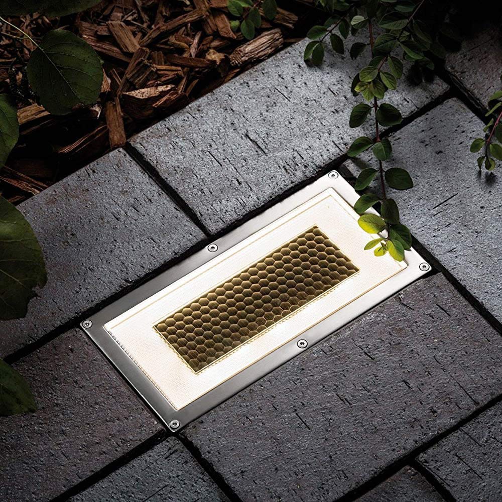 SolarCentre® Onyx Outdoor Premium DualWhite Solar Powered Brick Driveway Light